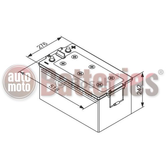 Μπαταρία Bosch TE088 EFB Technology Extended Cycle Life 12V  240Ah   1200EN A Εκκίνησης