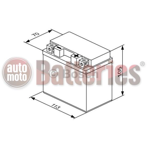 Μπαταρία Μοτοσυκλέτας Bosch M6009 AGM YTZ7S-BS 12V 5AH 120EN