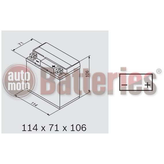 Μπαταρία Μοτοσυκλέτας Bosch M6004 AGM YTX5L-BS 12V 4AH 30ENρακτηριστικά