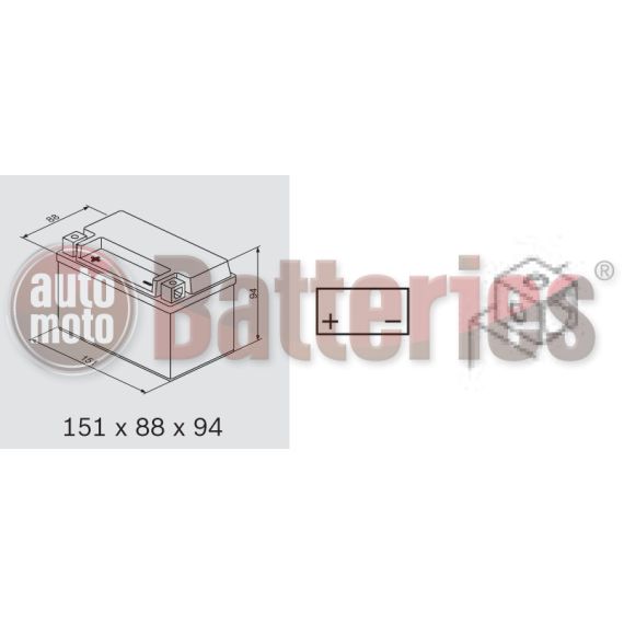 Μπαταρία Μοτοσυκλέτας Bosch M6007 AGM YTX7A-BS 12V 6AH 105EN