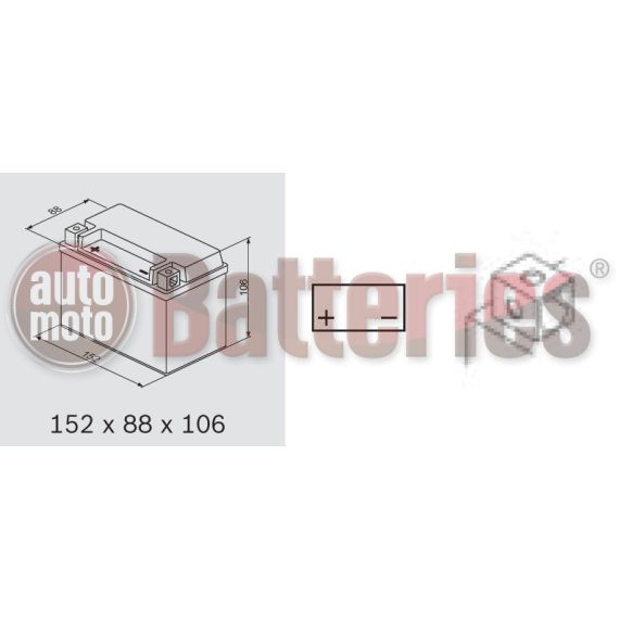 Μπαταρία Μοτοσυκλέτας Yuasa YTX9-BS 12V  8.4AH  135CCA