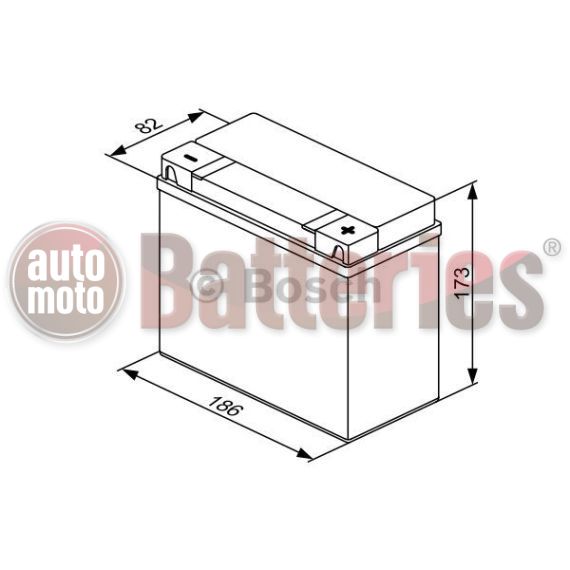 Μπαταρία Μοτοσυκλέτας Bosch M6045 GEL 12V 19AH 170EN
