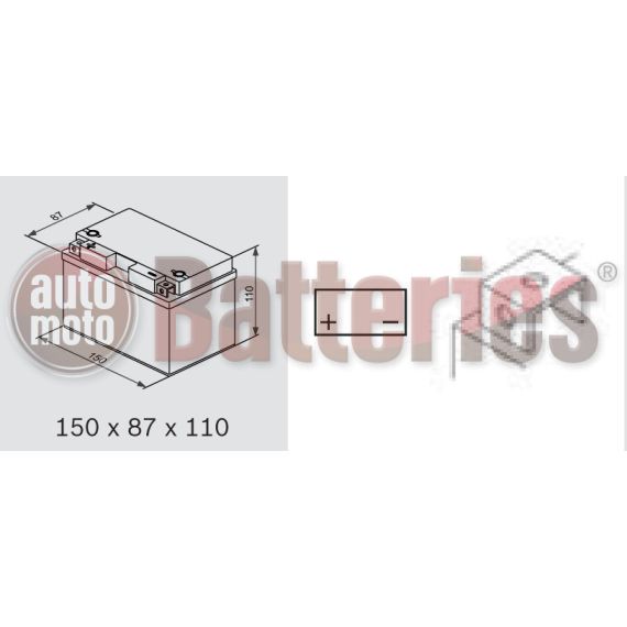 Μπαταρία Μοτοσυκλέτας BS-BATTERY  BTZ14S-BS  MF 11.8AH 230EN Αντιστοιχία YTZ14S-BS - TTZ14S-BS