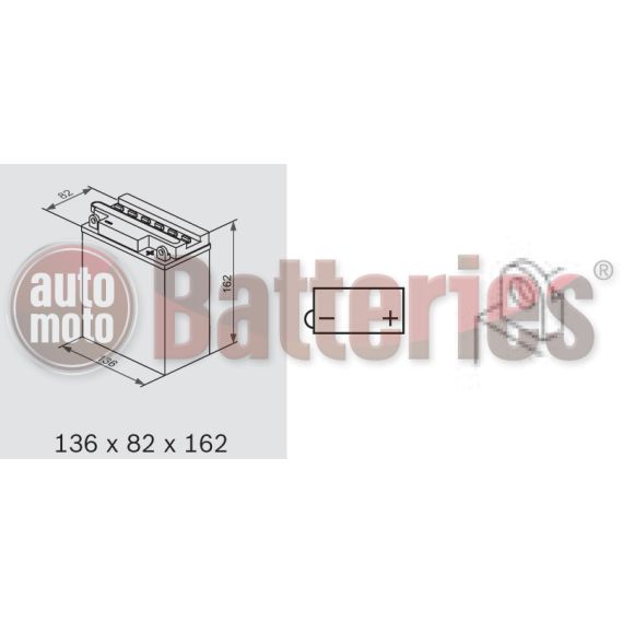 Μπαταρία Μοτοσυκλέτας BS-BATTERY  BB12AL-A2  DRY 12.6AH 155EN Αντιστοιχία YB12AL-A2