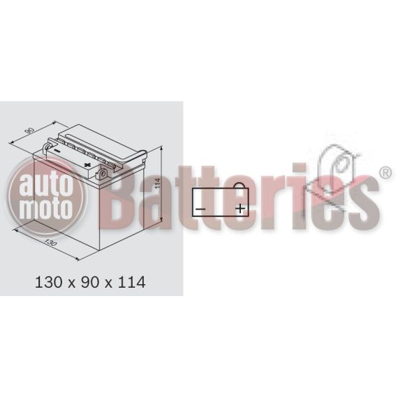 Μπαταρία Μοτοσυκλέτας BS-BATTERY  BB7C-A DRY 8.4AH 85EN Αντιστοιχία YB7C-A