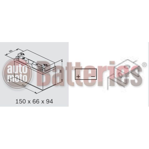 Μπαταρία Μοτοσυκλέτας BS-BATTERY  BT7B-BS  MF 6.8AH 110EN Αντιστοιχία YT7B-BS