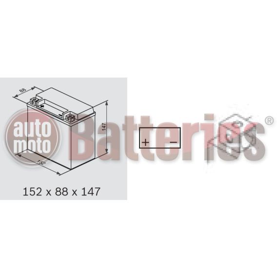 Μπαταρία Μοτοσυκλέτας BS-BATTERY  BTX14-BS  MF 12.6AH 200EN Αντιστοιχία YTX14-BS