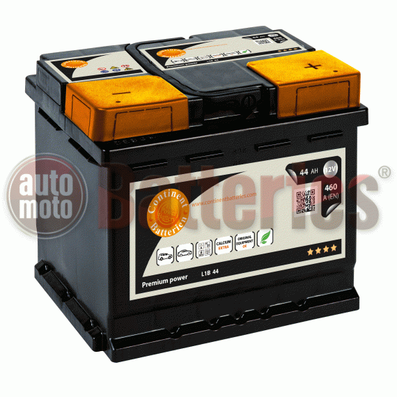 Μπαταρία Αυτοκινήτου Continent Premium Power L1B 44  12V  44Ah  460EN Εκκίνησης