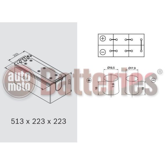 Μπαταρία φορτηγού Banner Buffalo Bull 68011  HIGH CURRENT   180AH   1400EN Α-Εκκίνησης