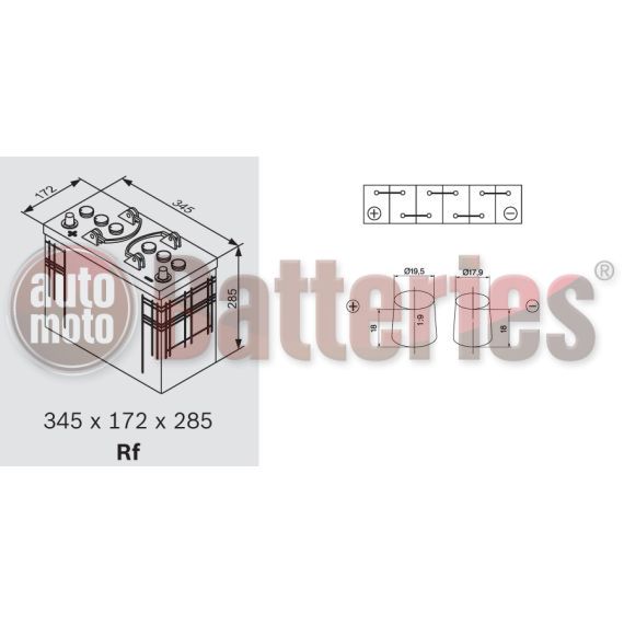 Μπαταρία EXIDE ER650 Marine & Leizure Dual 12V 142Ah 850EN A Εκκίνησης