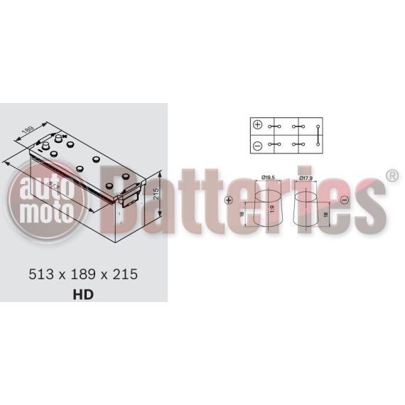 Μπαταρία Varta Promotive I8 Heavy Duty 12V  120Ah  680EN A Εκκίνησης