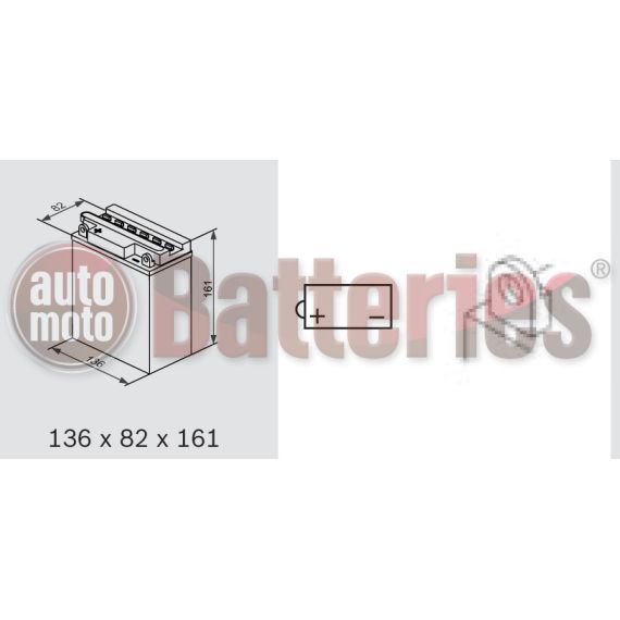 Exide YB12A-A  Conventional  Motorbike & Sport Battery EB12A-A