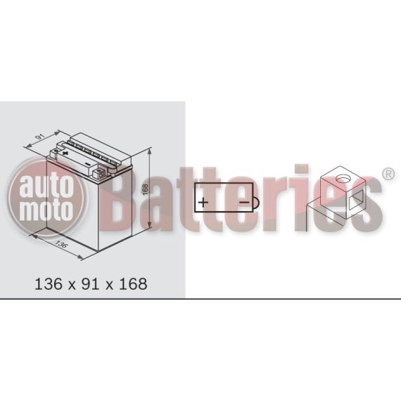 Exide YB14-B2  Conventional  Motorbike & Sport Battery EB14-B2