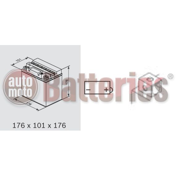 Exide YB16CL-B Conventional  Motorbike & Sport Battery EB16CL-B