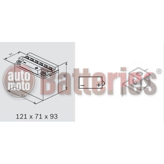 Exide YB4L-B Conventional  Motorbike & Sport Battery EB4L-B