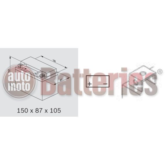 YTX9-BS EXIDE li-ion Lithium Motorbike & Sport Battery ELTX9