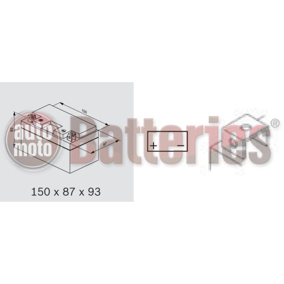 Exide AGM YTZ14S-BS  Motorbike & Sport Battery ETZ14S-BS
