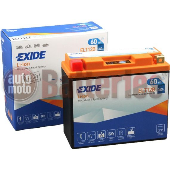 YT12B-BS EXIDE li-ion Lithium Motorbike & Sport Battery ELT12B