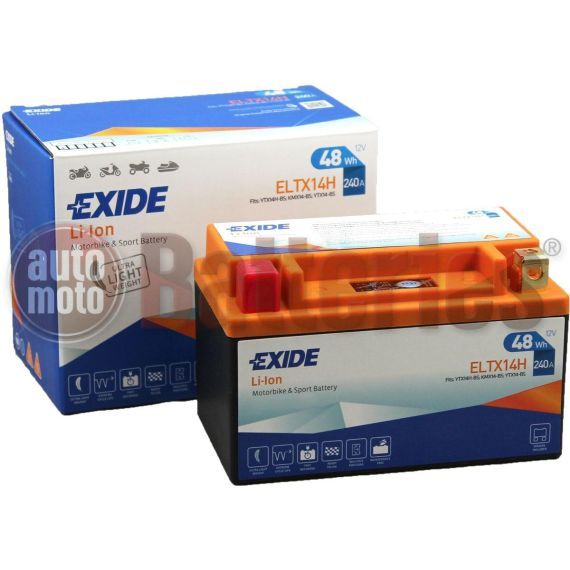YTX14H-BS EXIDE li-ion Lithium Motorbike & Sport Battery ELTX14H