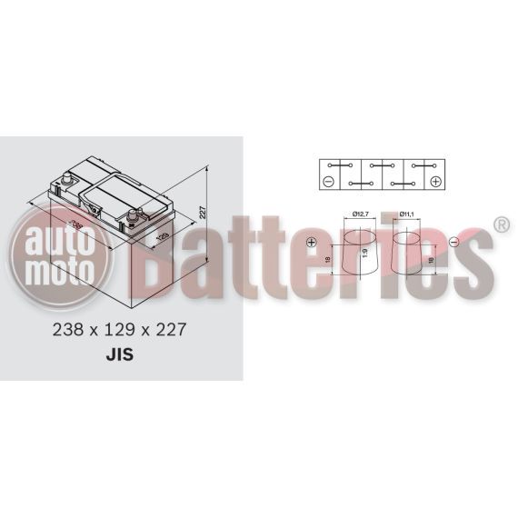 Μπαταρία Αυτοκινήτου Exide Excell EB456 12V 45AH  330EN A-Εκκίνησης