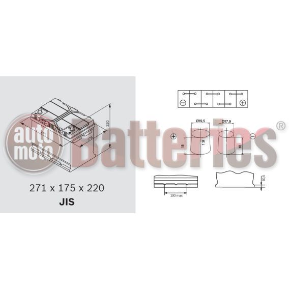 Μπαταρία Αυτοκινήτου Exide Excell EB704 12V 70AH  540EN A-Εκκίνησης