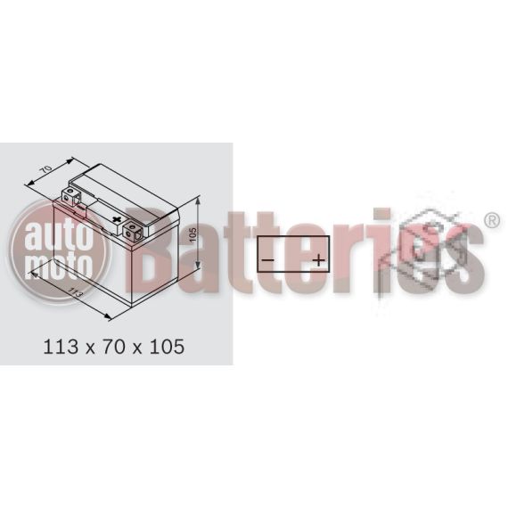 YTZ7S EXIDE li-ion Lithium Motorbike & Sport Battery ELTZ7S