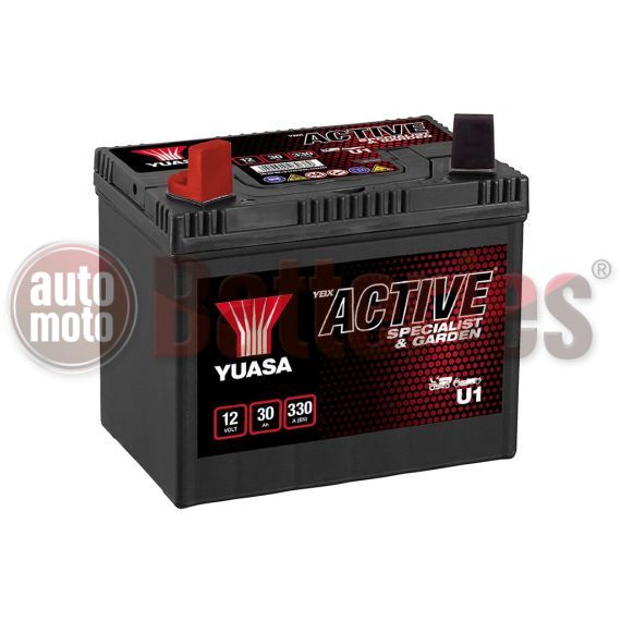 YUASA YBX Active U1 Garden Machinery Batteries Specialist & Garden Battery 12V 30Ah 330A EN