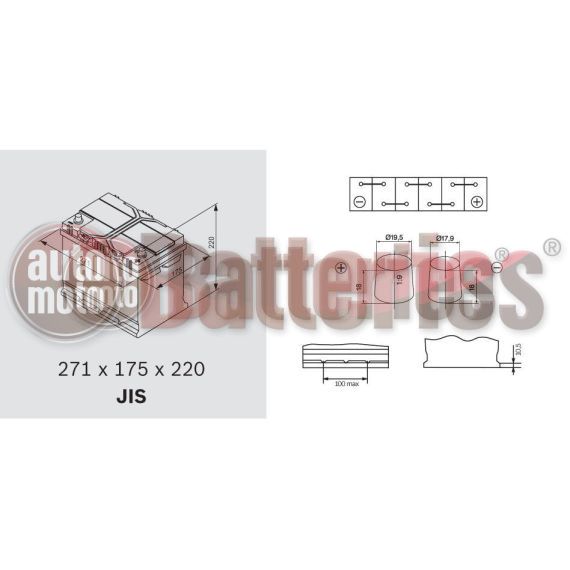 Μπαταρία Αυτοκινήτου EXIDE EFB Start Stop EL754  12V 75Ah 750A-Εκκίνησης
