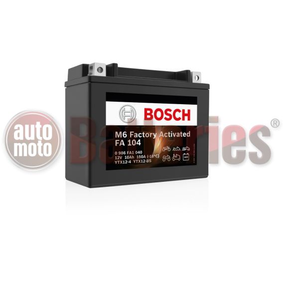 BOSCH Battery  FA104 AGM Factory Activated YTX12-BS / GTX12-BS