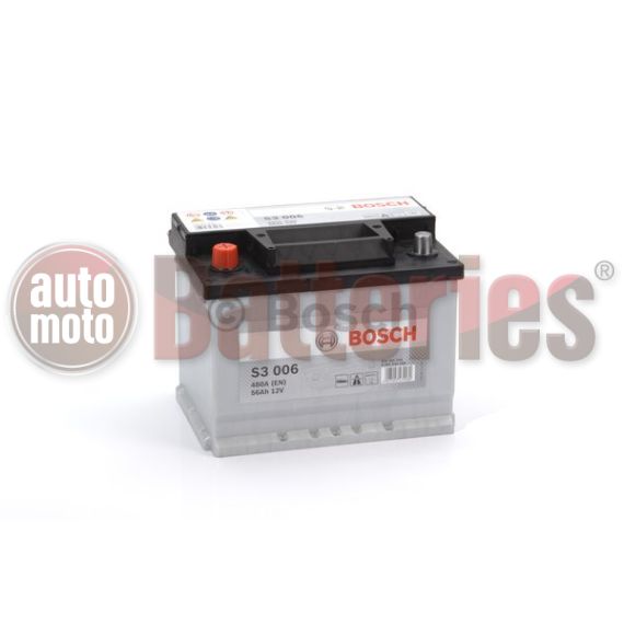 Μπαταρία Αυτοκινήτου Bosch S3006 12V 56AH-480EN A-Εκκίνησης