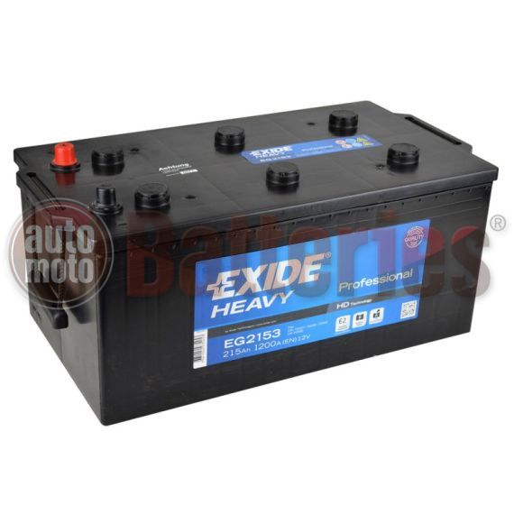 Μπαταρια Φορτηγου Exide PROfessional EG2153  215AH 1200EN ΑΝΟΙΚΤΟΥ ΤΥΠΟΥ