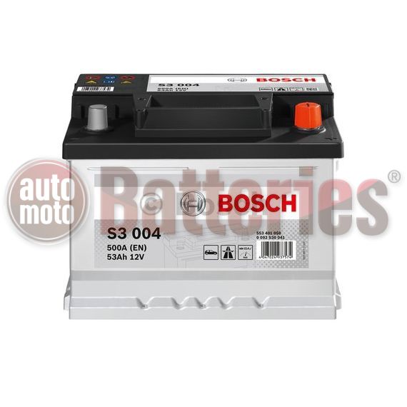 Μπαταρία Αυτοκινήτου Bosch S3004 12V 53AH-500EN A-Εκκίνησης