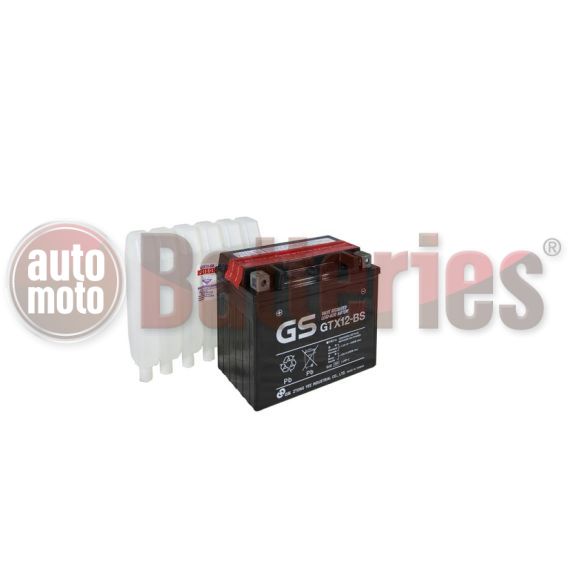 Μπαταρία Μοτοσυκλέτας GS AGM GTX12-BS 12V 10AH 180CCA