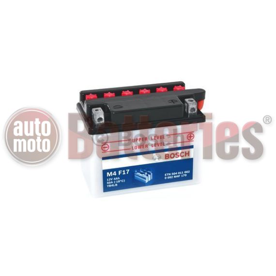 Μπαταρία Μοτοσυκλέτας Bosch YB4L-B Ανοιχτού Τύπου 0092M4F170