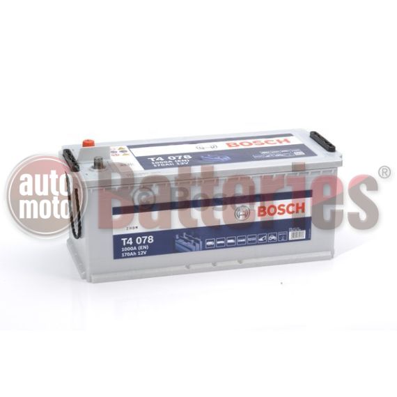 Μπαταρία  Φορτηγού-Σκάφους-Λεωφορείου   Bosch  T4078 12V  170AH  1000EN  Α-Εκκίνησης