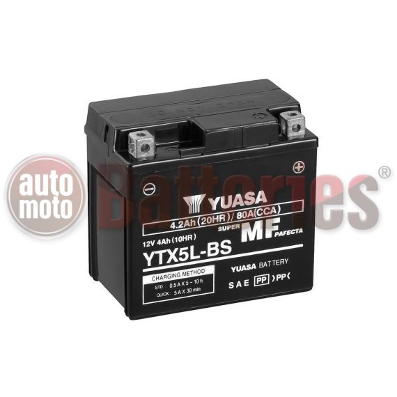 Μπαταρία Μοτοσυκλέτας Yuasa YTX5L-BS 12V  4.2AH  80CCA