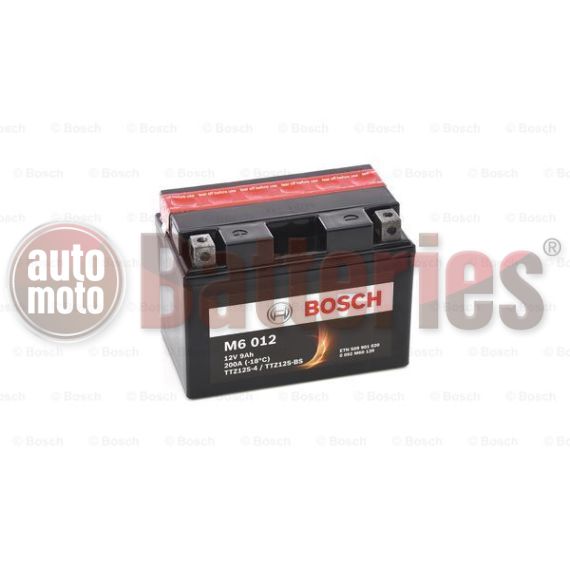 Μπαταρία Μοτοσυκλέτας Bosch M6012 AGM YTZ12S-BS 12V 9AH 200EN