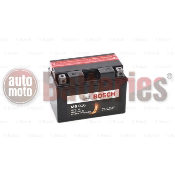 Μπαταρία Μοτοσυκλέτας Bosch M6016 AGM YT12A-BS 12V 11AH 160EN