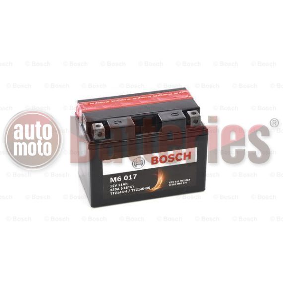 Μπαταρία Μοτοσυκλέτας Bosch M6017 AGM YTZ14S-BS 12V 11AH 230EN
