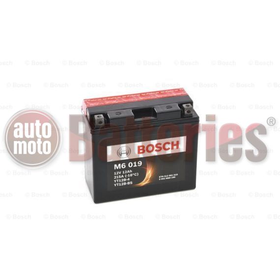 Μπαταρία Μοτοσυκλέτας Bosch M6019 AGM YT12B-BS 12V 12AH 215EN