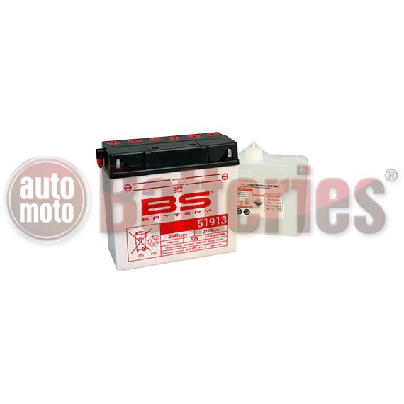 Μπαταρία Μοτοσυκλέτας BS-BATTERY  51913  DRY 19AH 210EN