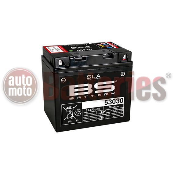 Μπαταρία Μοτοσυκλέτας BS-BATTERY  53030 SLA  31.6AH 280EN