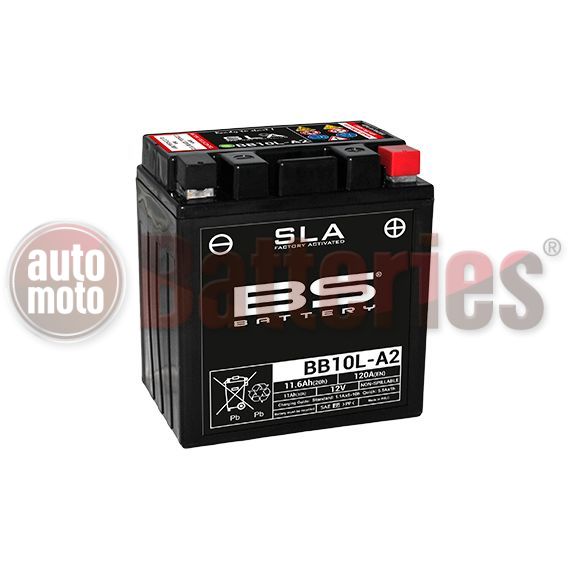 Μπαταρία Μοτοσυκλέτας BS-BATTERY  BB10L-A2  SLA 10.5AH 120EN Αντιστοιχία  YB10L-A2