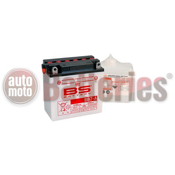 Μπαταρία Μοτοσυκλέτας BS-BATTERY  BB7-A DRY 8.4AH 105EN Αντιστοιχία YB7-A