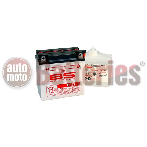Μπαταρία Μοτοσυκλέτας BS-BATTERY  BB7L-B DRY 8.4AH 85EN Αντιστοιχία YB7L-B