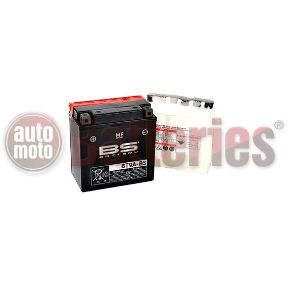 Μπαταρία Μοτοσυκλέτας BS-BATTERY  BT9A-BS  MF 9.5AH 115EN Αντιστοιχία YB9-B