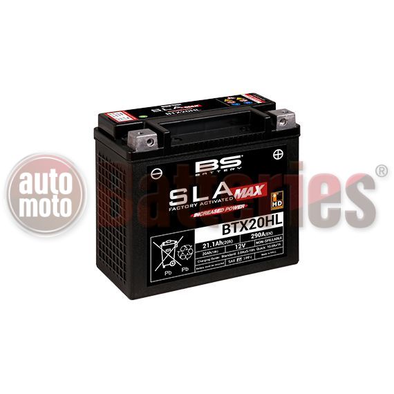 Μπαταρία Μοτοσυκλέτας BS-BATTERY  BTX20HL SLA Max 21.1AH 290 EN Αντιστοιχία  YTX20HL
