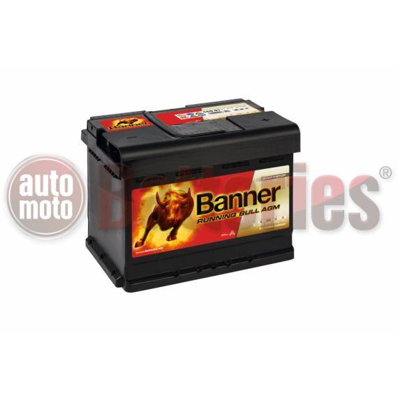 Μπαταρία Αυτοκινήτου Βanner Running Bull 56001 Start Stop AGM 12V 60Ah 640EN A Εκκίνησης
