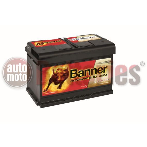 Μπαταρία Αυτοκινήτου Βanner Running Bull 57001 Start Stop AGM 12V 70Ah 720EN A Εκκίνησης