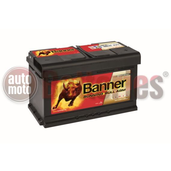 Μπαταρία Αυτοκινήτου Βanner Running Bull 58001 Start Stop AGM 12V 80Ah 800EN A Εκκίνησης